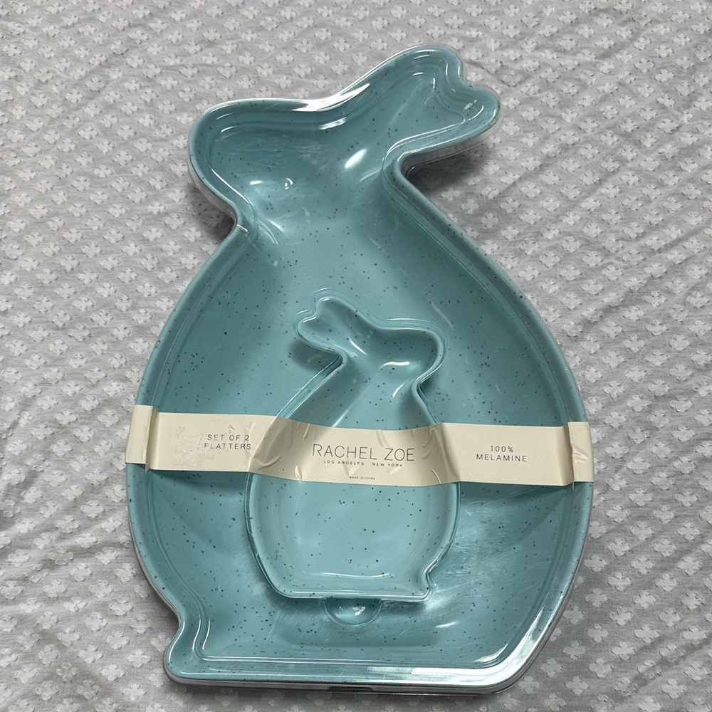 Rachel Zoe Bunny Melamine Platters
